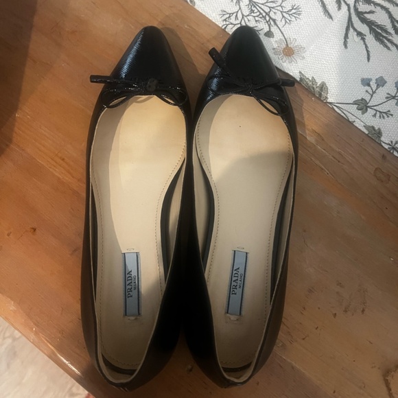 Prada Saffiano Leather Ballet Flats - Picture 9 of 9